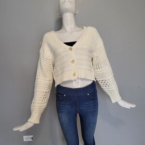 Deluc Cropped Cardigan, VGUC, Size L